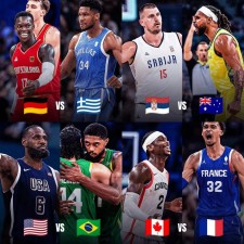 Les huit meilleures équipes de l'équipe olympique masculine de basket-ball sont sorties, qui va gagner et qui va perdre